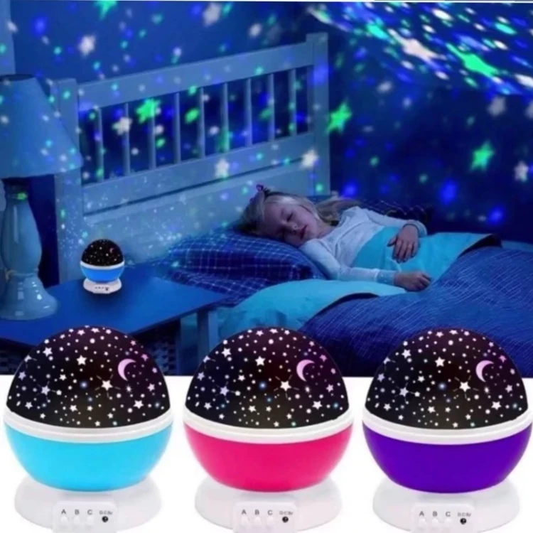 چراغ خواب کودک کهکشانی Star Master | پروژکتور ماه و ستاره چرخشی - تصویر 2